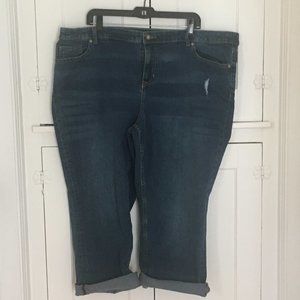 Apt. 9 Distressed Capri Jeans 22W